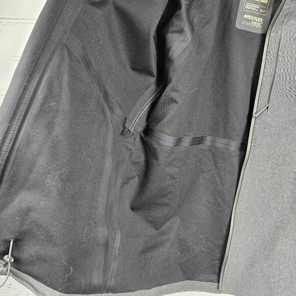 The North Face Apex Flex GTX Gore-Tex Hooded Jacket Mens S Gray Snow Winter Ski - Picture 8 of 16